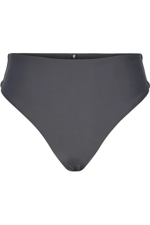 Pieces® Pcanni Bikini Hw Thong Sww Bc Swimwear Bikinis Bikini Bottoms High Waist Bikinis Grey