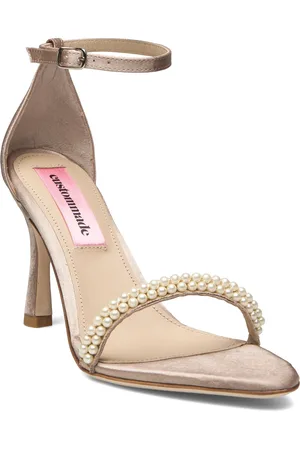 Custommade Alma Satin Pearl Korolliset Sandaalit Cream