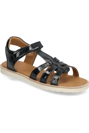 ANGULUS Sandals - Flat - Open Toe - Op Shoes Summer Shoes Sandals Black