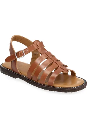 ANGULUS Sandals - Flat - Open Toe - Op Shoes Summer Shoes Sandals Brown