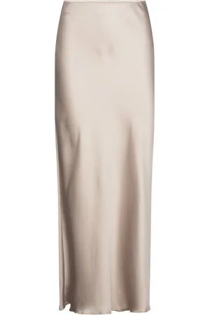 Lindex Skirt Mary Pitkä Hame Cream