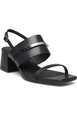 Calvin Klein Heel Sandal 45 Met Bar Lth Korolliset Sandaalit Black