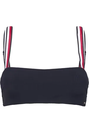 Tommy Hilfiger Uw Bandeau Swimwear Bikinis Bikini Tops Bandeau Bikinitops Navy