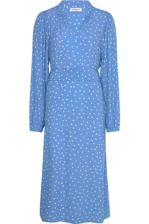 Lollys Laundry Parisll Midi Dress Ls Polvipituinen Mekko Blue