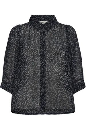 Lollys Laundry Bonoll Shirt Ss Tops Blouses Short-sleeved Black