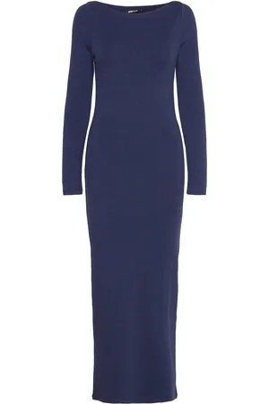 Gina Tricot Bodycon Maxi Dress Maksimekko Juhlamekko Blue