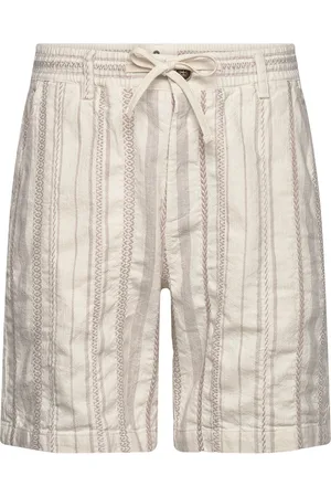 Anerkjendt Aklt Jan Elastic Cotton Shorts Bottoms Shorts Casual Beige