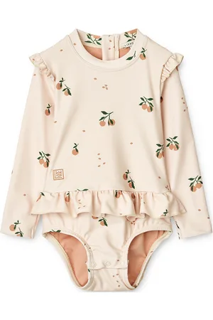 Liewood Sille Baby Printed Swimsuit Swimwear Uv Clothing Uv Suits Cream