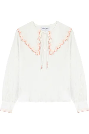 Maison Labiche Patenne Tops Blouses Long-sleeved White