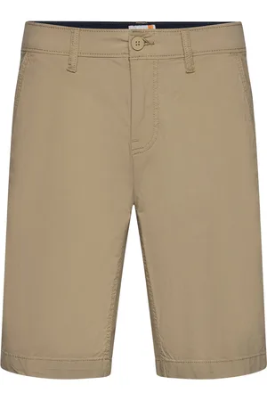 Timberland Poplin Chino Short Bottoms Shorts Chinos Shorts Beige