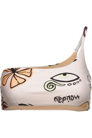 Rip Curl Holiday Shoulder Top Swimwear Bikinis Bikini Tops Bandeau Bikinitops Cream