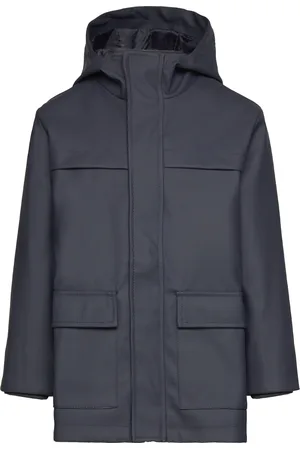 MANGO Hooded Parka With Pocket Parka Takki Blue