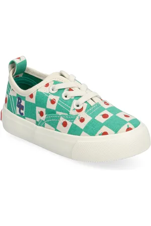 Bobo Choses Tomato All Over Laces Trainers Shoes Sneakers Canva Sneakers Green