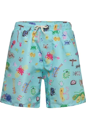 Bobo Choses Funny Insects All Over Swim Bermuda Shorts Uimashortsit Blue