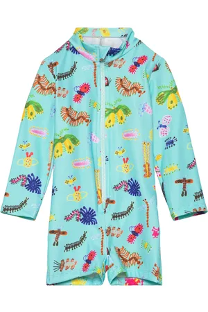 Bobo Choses Baby Funny Insects All Over Swim Overall Swimwear Uv Clothing Uv Suits Blue