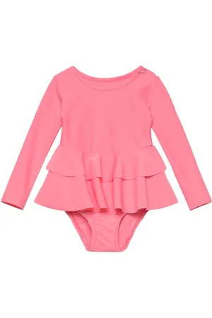 Gugguu Uv Basic Swimsuit Dress Uimapuku Uima-asut Pink
