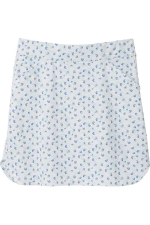 Peter Millar Alice Tossed Paisley Petal Hem Skort Lyhyt Hame White