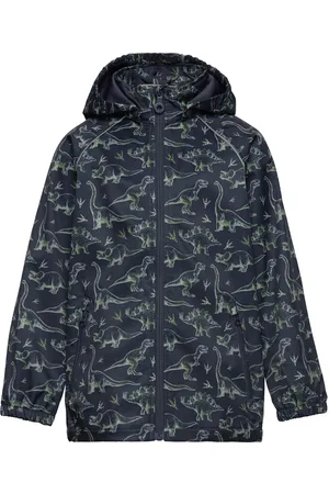 Minymo Softshell Jacket Aop Outerwear Softshells Softshell Jackets Blue