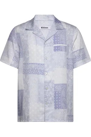 Nikben Nb La Brea Shirt Blue-Grey Tops Shirts Short-sleeved Blue