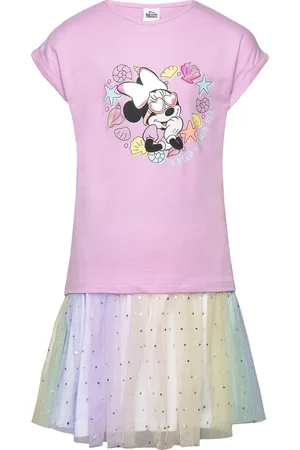 Minnie Tshirt & Skirt Sets Sets With Short-sleeved T-shirt Multi/patterned