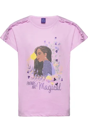 Princesses Short-Sleeved T-Shirt Tops T-shirts Short-sleeved Purple