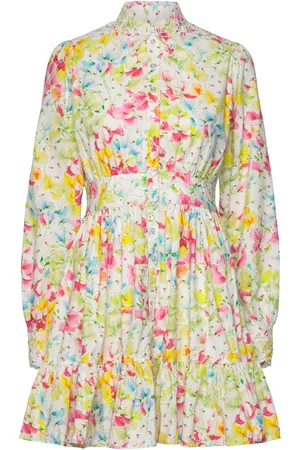by Ti Mo Poplin Button Down Mini Dress Lyhyt Mekko Green