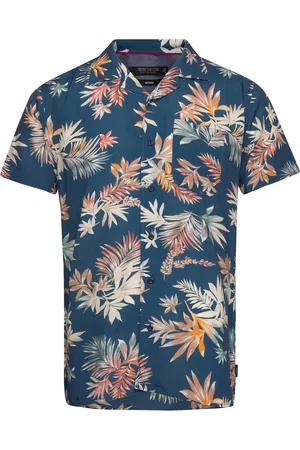 INDICODE Inrammie Tops Shirts Short-sleeved Navy