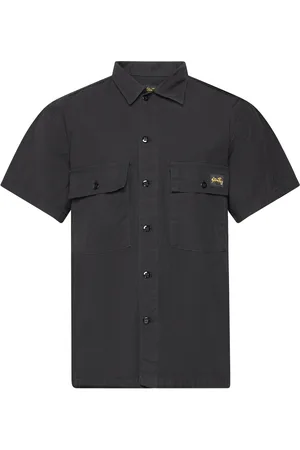 Stan Ray Cpo Short Sleeve Tops Shirts Short-sleeved Black