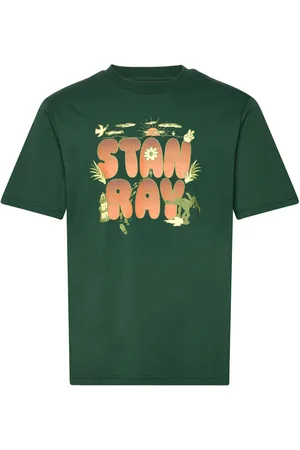 Stan Ray Double Bubble Tee Designers T-shirts Short-sleeved Green