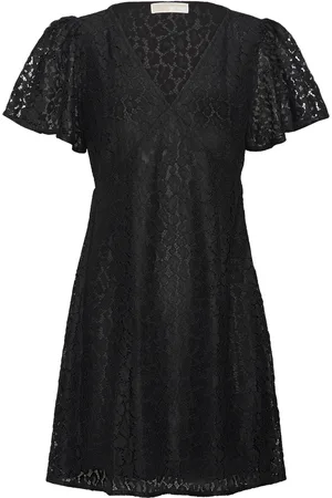 Michael Kors Cheetah Lace Mini Drs Lyhyt Mekko Black