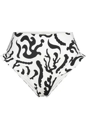 By Malina Debbie High Rise Bikini Bottoms Designers Bikinis Bikini Bottoms High Waist Bikinis White