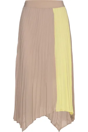 Dante 6 D6Faraway Colourblock Skirt Polvipituinen Hame Beige