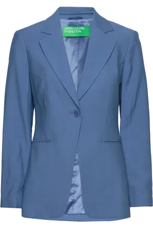 Benetton Jacket Blazers Single Breasted Blazers Blue