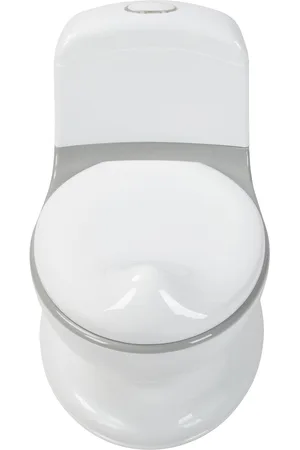 Baby Dan Potty With Flush Sound By Baby & Maternity Bathroom Potties White