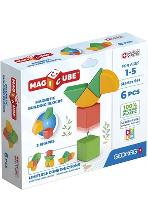 Geomag Magicube Re Shapes Starter Set 6 Pcs Toys Building Sets & Blocks Building Blocks Multi/patterned