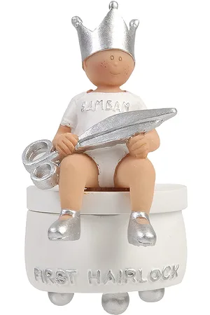 BAMBAM Krukke Til Min Første Hårlok Baby & Maternity White