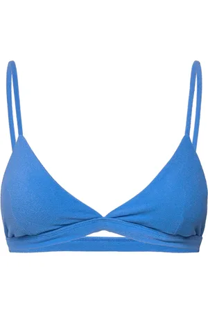 Aya Label The Erato Top Swimwear Bikinis Bikini Tops Triangle Bikinitops Blue