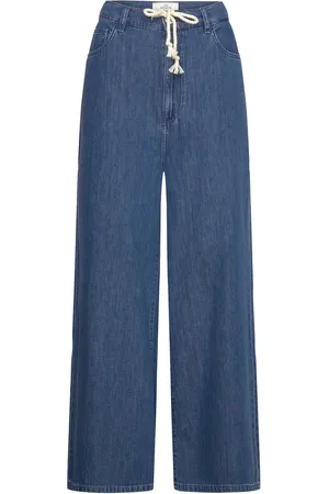 Les Coyotes de Paris Super Over D Denim Designers Jeans Wide Blue