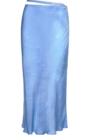 Les Coyotes de Paris Fluid Skirt Designers Knee-length & Midi Blue