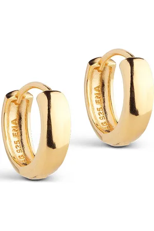 Enamel Classic Wide Hoops 15 Mm Accessories Jewellery Earrings Hoops Gold