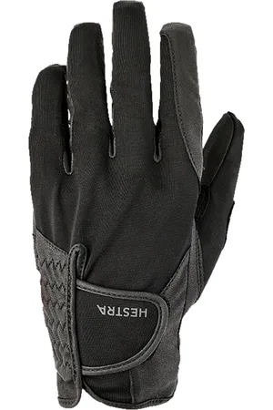 Hestra Golf Ergo Grip Left - 5 Finger Black/Black-6 Accessories Sports Equipment Golf Equipment Black