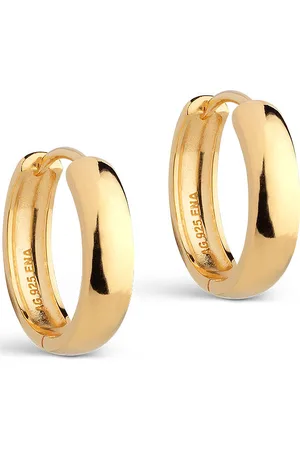 Enamel Classic Wide Hoops 20 Mm Accessories Jewellery Earrings Hoops Gold