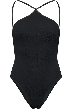 MANGO Halter Neck Swimsuit Uimapuku Uima-asut Black