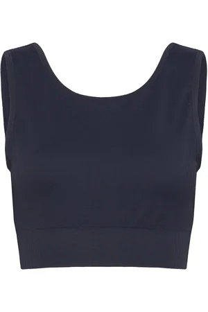J Lindeberg Rafiki Top Tops Crop Tops Sleeveless Crop Tops Navy