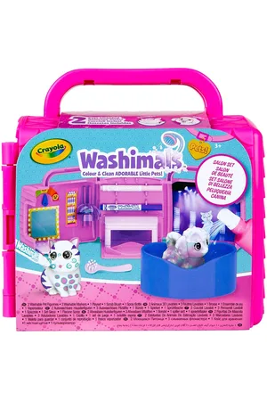 Crayola Washimals Pets Beauty Salon Playset Toys Playsets & Action Figures Play Sets Multi/patterned