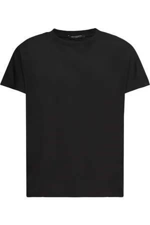 French Connection Crepe Light Crew Neck Top Tops T-shirts & Tops Short-sleeved Black