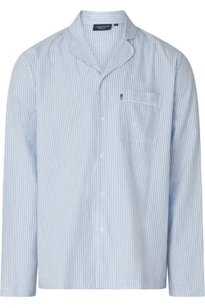 Lexington Icons Eddie Organic Cotton Light Oxford Pajama Pyjama Blue