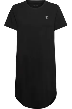 URBAN QUEST Women Bamboo S/S Night Dress Yöpaita Black