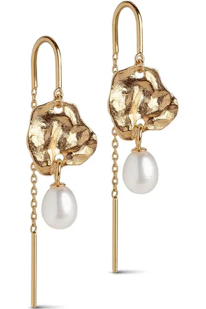 Enamel Kai Pearl Earring Korvakoru Korut Gold