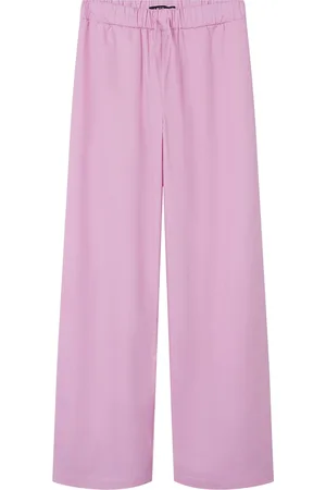 LMTD Nlffouise Poplin Straight Pant Bottoms Trousers Pink